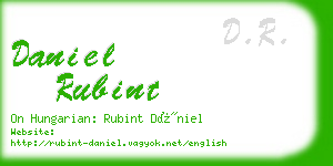 daniel rubint business card